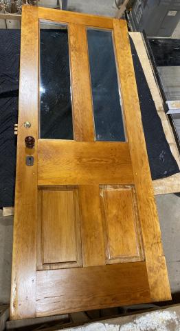 Repaired antique door